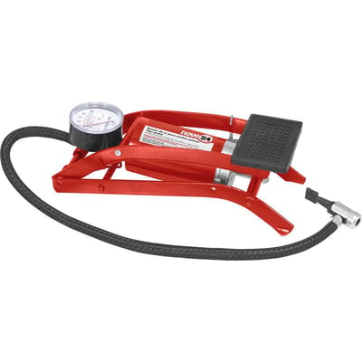 Bomba de ar para encher pneus, com pedal