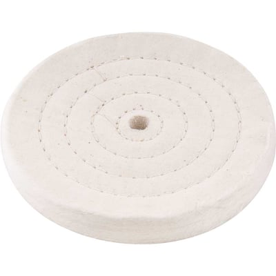 Roda de pano para polimento 100 mm x 1/2", furo 10 mm