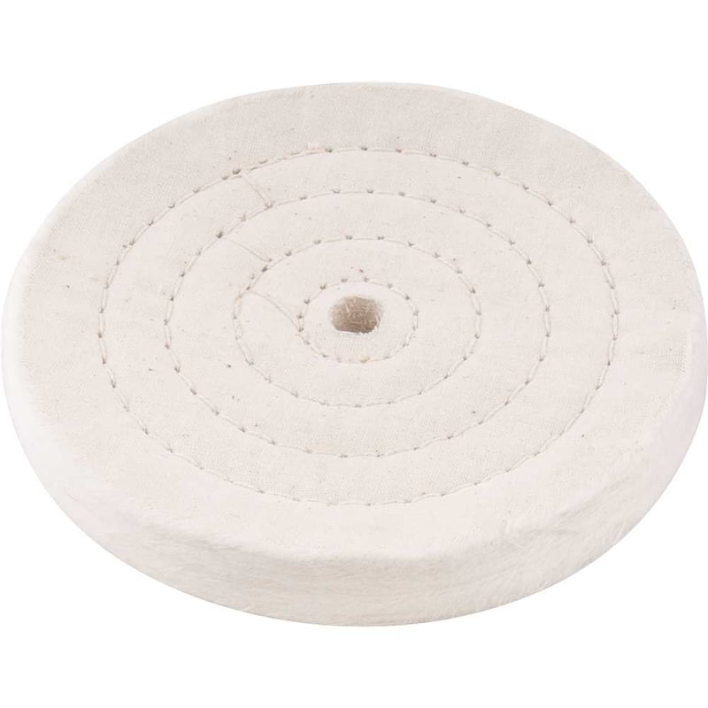 Roda de pano para polimento 100 mm x 1/2", furo 10 mm
