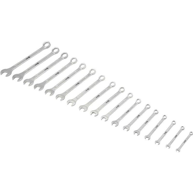 Jogo de chaves combinadass, 6 mm a 22 mm, 17 peças, com suporte