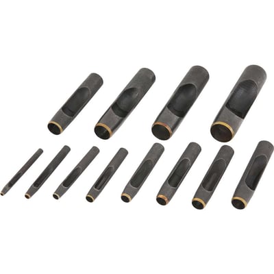 Jogo de vazadores de aço de 4 mm a 32 mm, com 12 peças