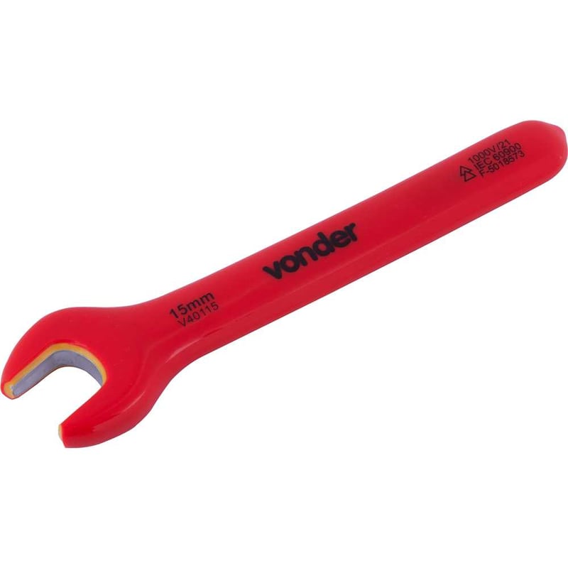 Chave fixa 15,0 mm, uma boca, isolada, IEC60900