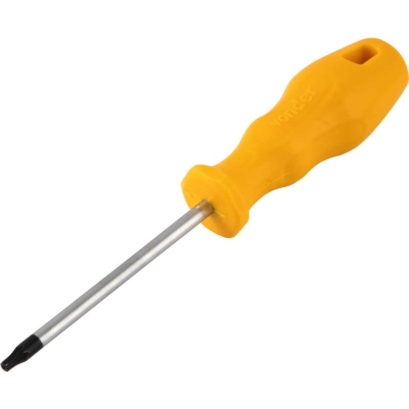 Chave hexalobular, T25, com cabo reto