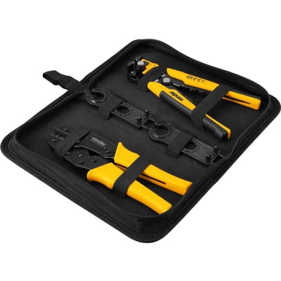 Conjunto de Alicate Crimpador e Alicate Desencapador, 4 peças
