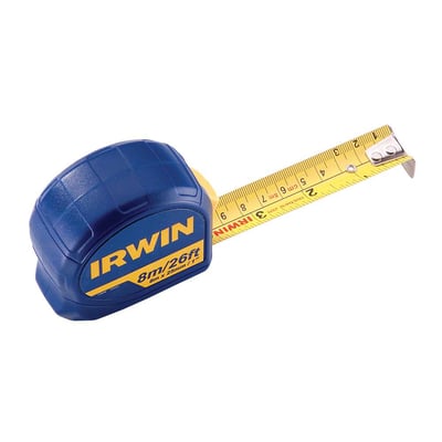 Trena curta de aço, 8 m x 25 mm, Standard