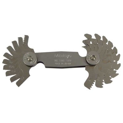 Calibre/pente de rosca com 21 lâminas, 0,4 mm - 7,0 mm