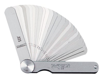 Cálibre de folga 0,03 mm a 0,5 mm com 13 lâminas, 152 mm, 173 MCT