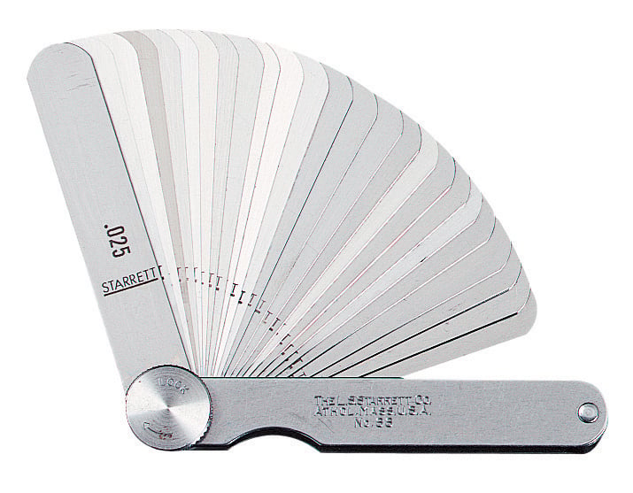 Cálibre de folga 0,03 mm a 0,5 mm com 13 lâminas, 152 mm, 173 MCT