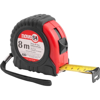 Trena de aço emborrachada 8 m x 25 mm