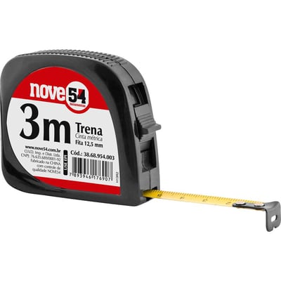 Trena curta de aço, 3 m x 12,5 mm, hobby