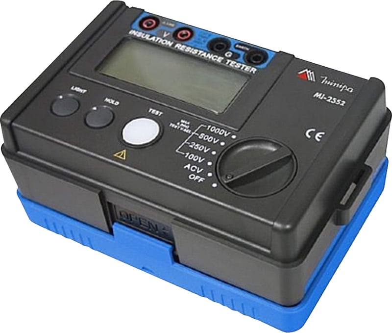 Megômetro digital portátil, 100 - 1000 V~, 5,5 G ohm