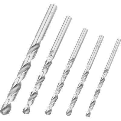 Jogo de brocas para metal, 1/8" a 1/4", 5 peças