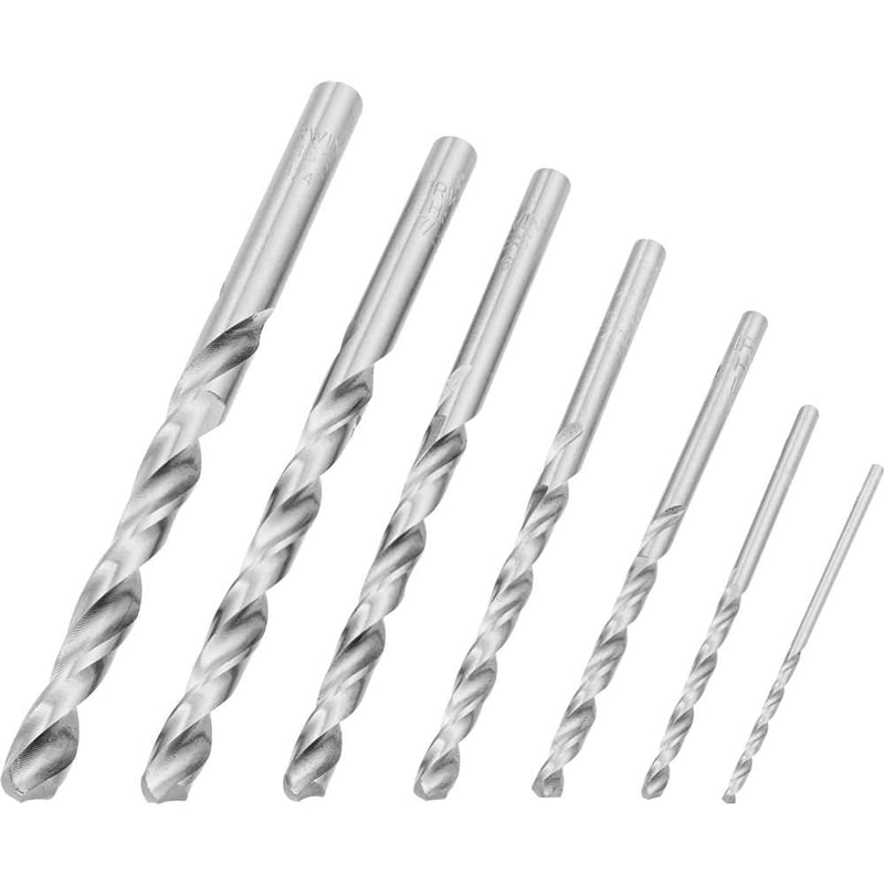 Jogo de brocas para metal, 1/16" a 1/4", 7 peças
