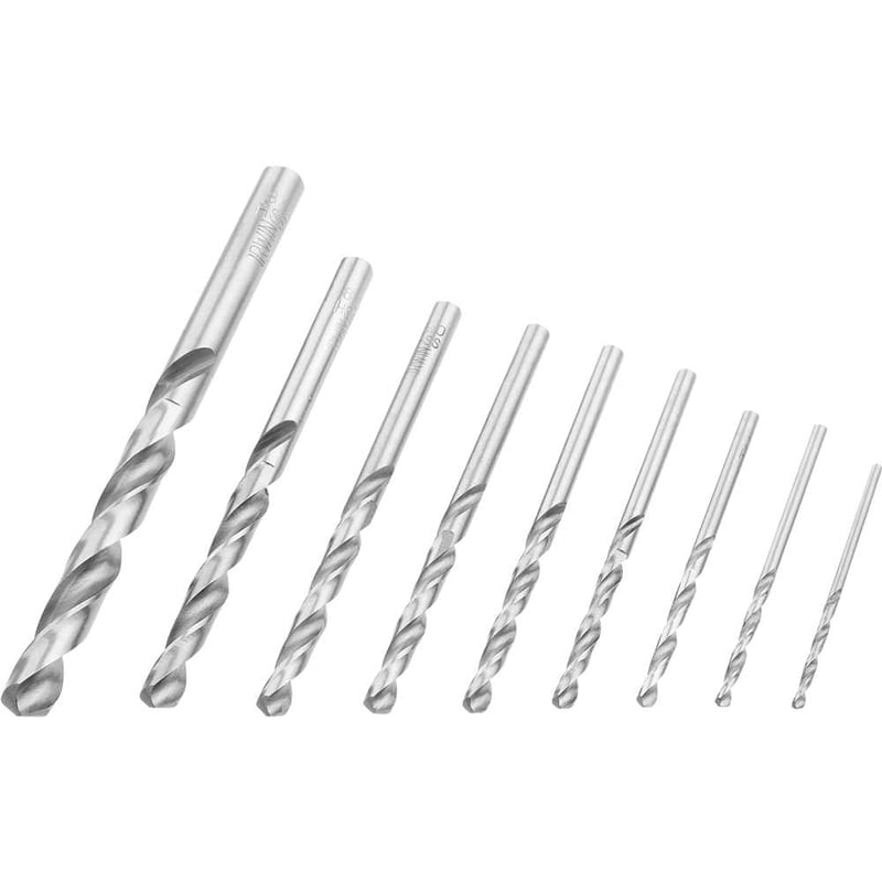 Jogo de brocas para metal, 2 mm a 8 mm, 9 peças