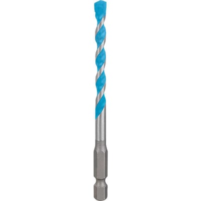 Broca multiuso, com ponta de metal duro e encaixe hexagonal de 1/4", 6,0 mm x 100 mm, Expert HEX-9 Multiconstruction