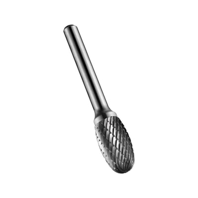 Lima rotativa oval, 9,6 mm x 16,0 mm, com haste 6,0 mm