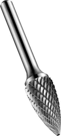 Lima rotativa árvore ponteaguda, 9,6 mm x 19,0 mm, com haste 6,0 mm