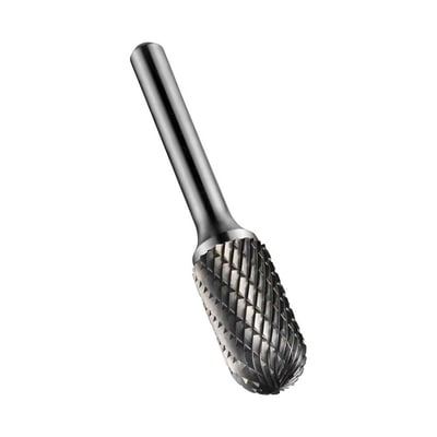 Lima rotativa abaulada, 12,7 mm x 25,0 mm, com haste 6,0 mm