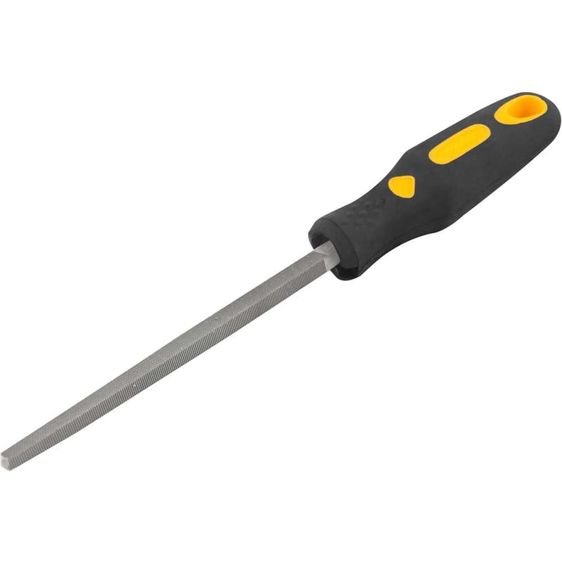 Lima quadrada bastarda, 6", com cabo