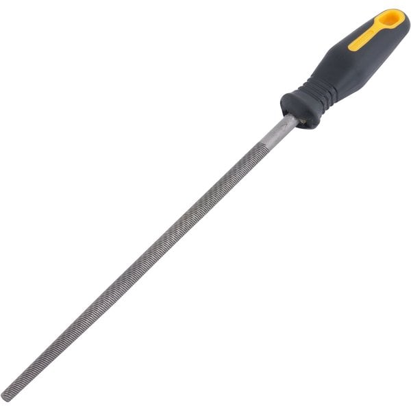 Lima redonda bastarda, 8", com cabo