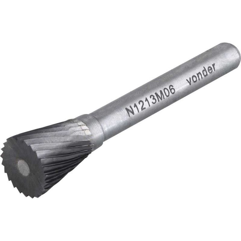Lima rotativa cônica invertida, 12,0 mm x 13,0 mm, com haste 6,0 mm