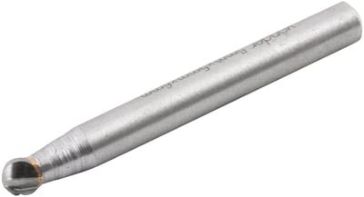 Lima rotativa esférica para alumínio, 5,0 mm x 5,0 mm, com haste 6,0 mm