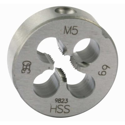 Cossinete de aço rápido, 5,0 mm x 0,80 mm x 20,0 mm, com peeling, DIN 223B 105/8