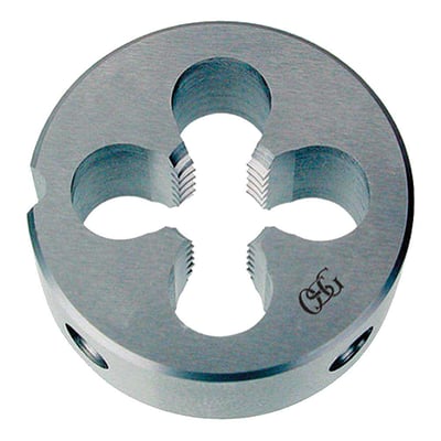 Cossinete de aço rápido 3/8", UNC, externo 30 mm, com peeling, DIN 223B 106/8