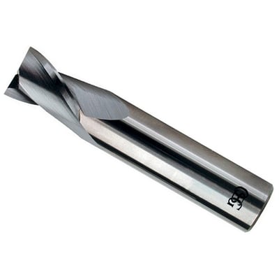 Fresa de topo em aço rápido 3,0 mm, 2 cortes, com 8% de cobalto, 327B, 801/1