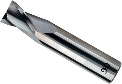 Fresa de topo em aço rápido 16,0 mm, 2 cortes, com 8% de cobalto, 327B, 801/1