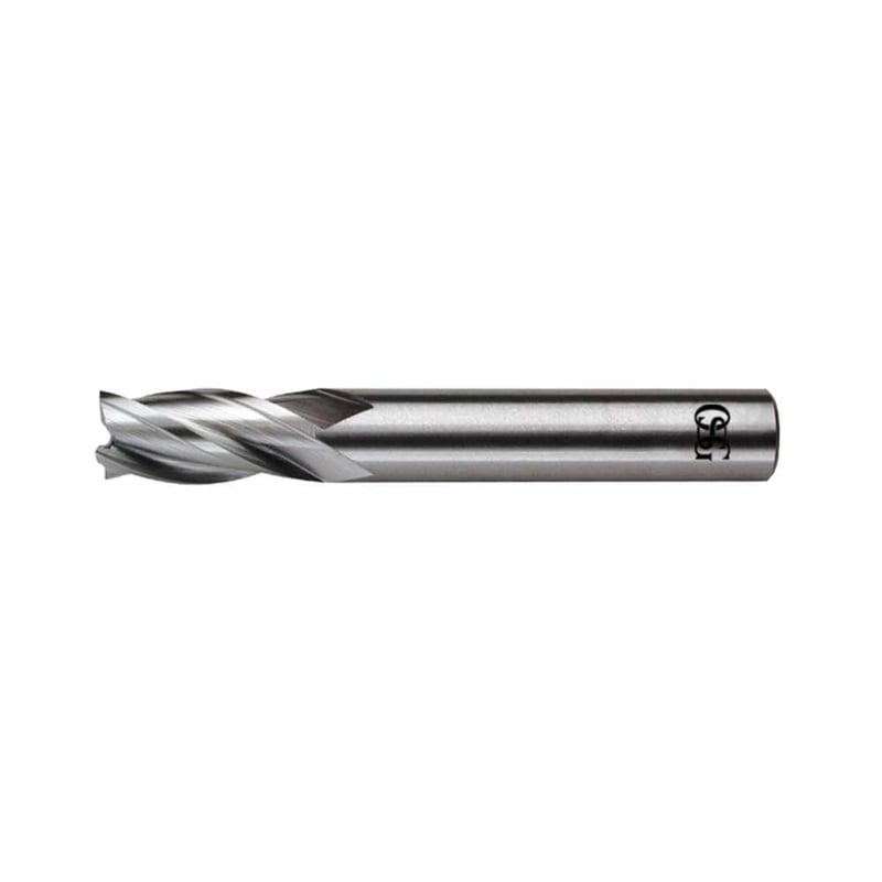 Fresa de topo em aço rápido 5,0 mm, com 8% de cobalto, 4 cortes, DIN 844N 802/1