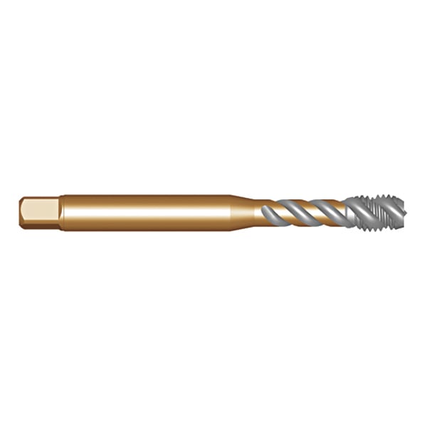 Macho máquina HSS-E, 1/4" UNC, com canal helicoidal, EX20, DIN 2184-1
