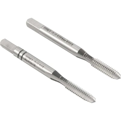Macho manual de aço rápido 1/8" BSW, jogo com 2 peças