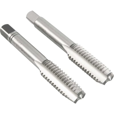 Macho manual de aço rápido 3/16" BSW, jogo com 2 peças