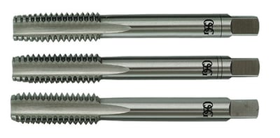 Macho manual de aço rápido 5/32" BSW, jogo com 3 peças
