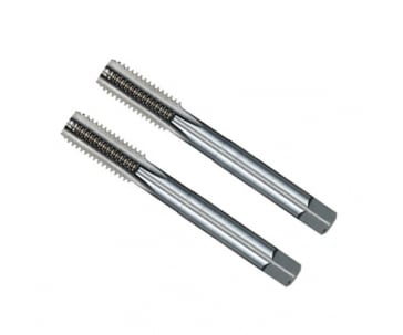 Macho manual de aço rápido 1/4" BSP, jogo com 2 peças, E119, DIN 5157