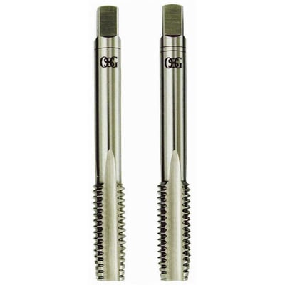 Macho manual de aço rápido 5/16" UNC, jogo com 2 peças