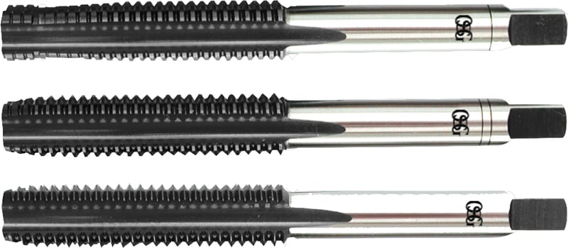 Macho UNC 1/4 aço rápido manual jogo de 3 peças VX 104-A direito com guia