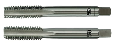 Macho manual de aço rápido 1/2" UNF, jogo com 2 peças