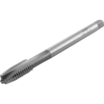 Macho máquina HSS-E, 3/8" BSW, com ponta helicoidal, DIN 2183