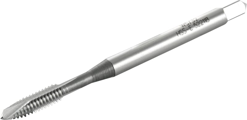 Macho máquina HSS-E, 5/32" BSW, com ponta helicoidal, DIN 2182