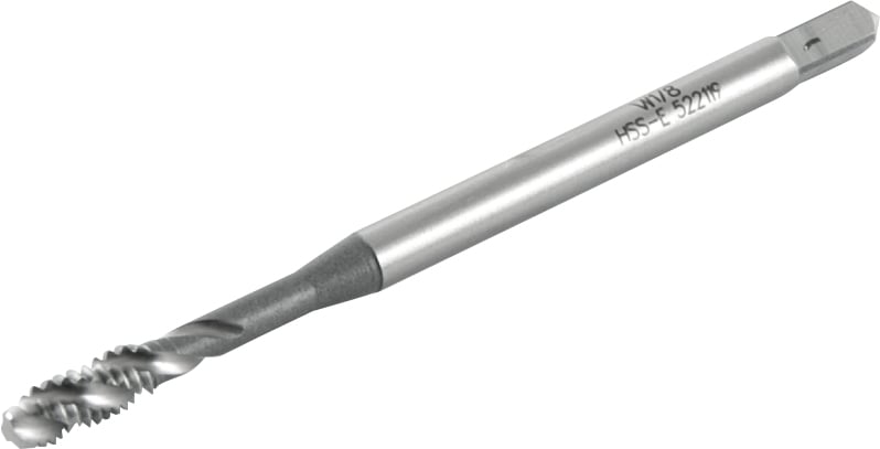 Macho máquina HSS-E, 1/8" BSW, com canal helicoidal, DIN 2182