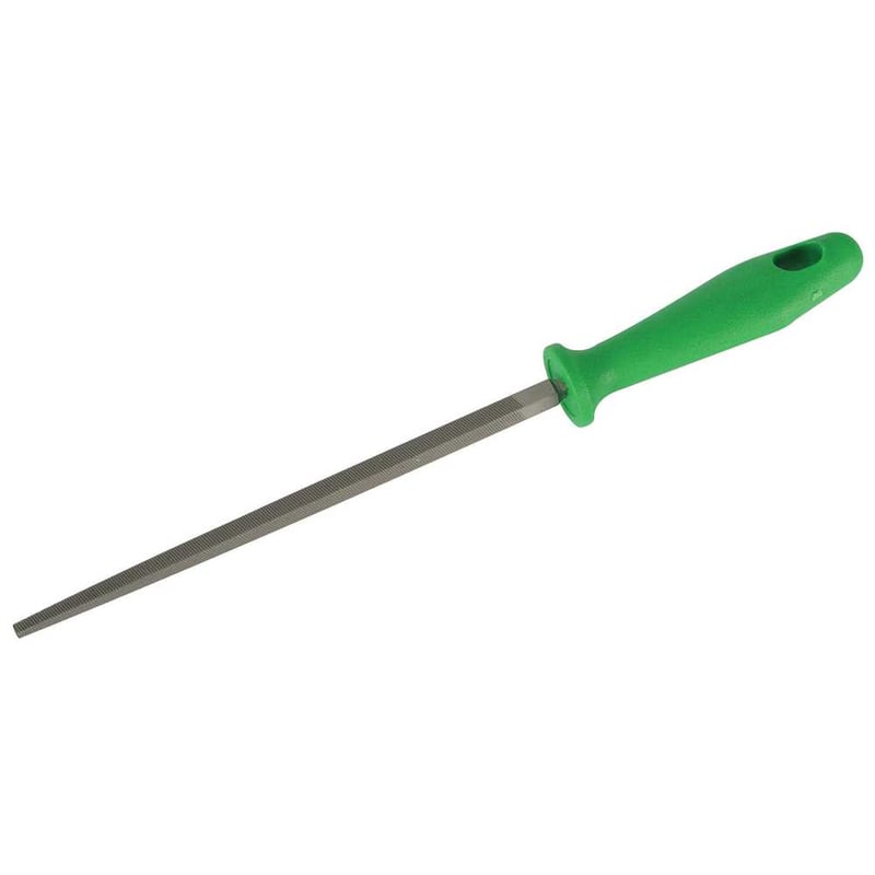 Lima quadrada bastarda, 6", com cabo plástico