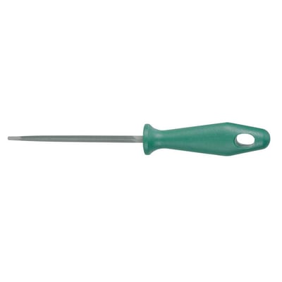 Lima triangular bastarda, 8", com cabo