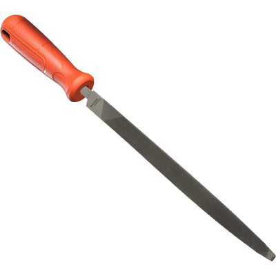 Lima triangular delgada, 5", com cabo