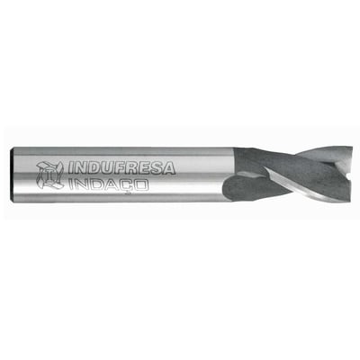 Fresa de topo em aço rápido 6,0 mm, 2 cortes, 327B, 1445, INDAÇO