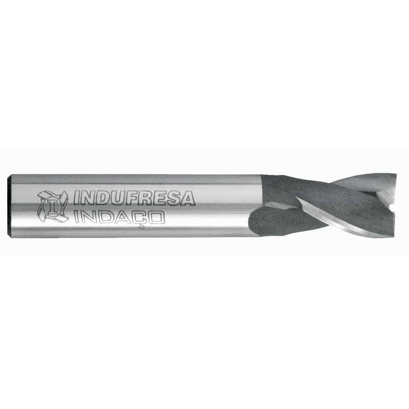 Fresa de topo em aço rápido 16,0 mm, 2 cortes, 327B, 1445, INDAÇO
