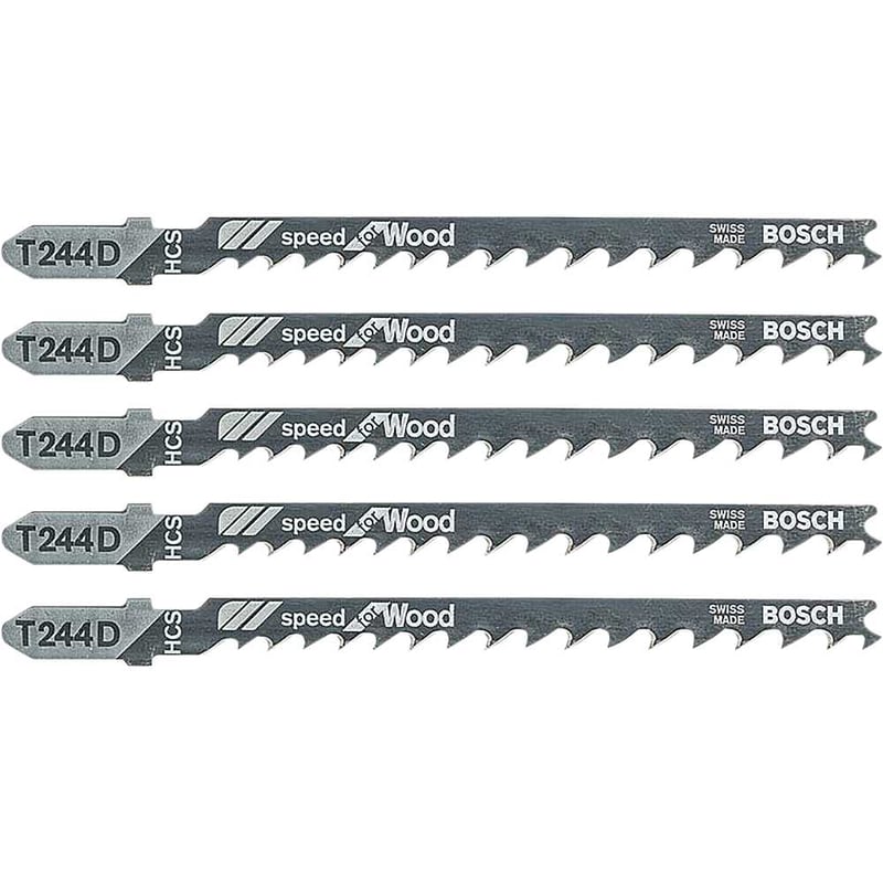 Lâmina de serra tico-tico, T-244D, cartela com 5 peças