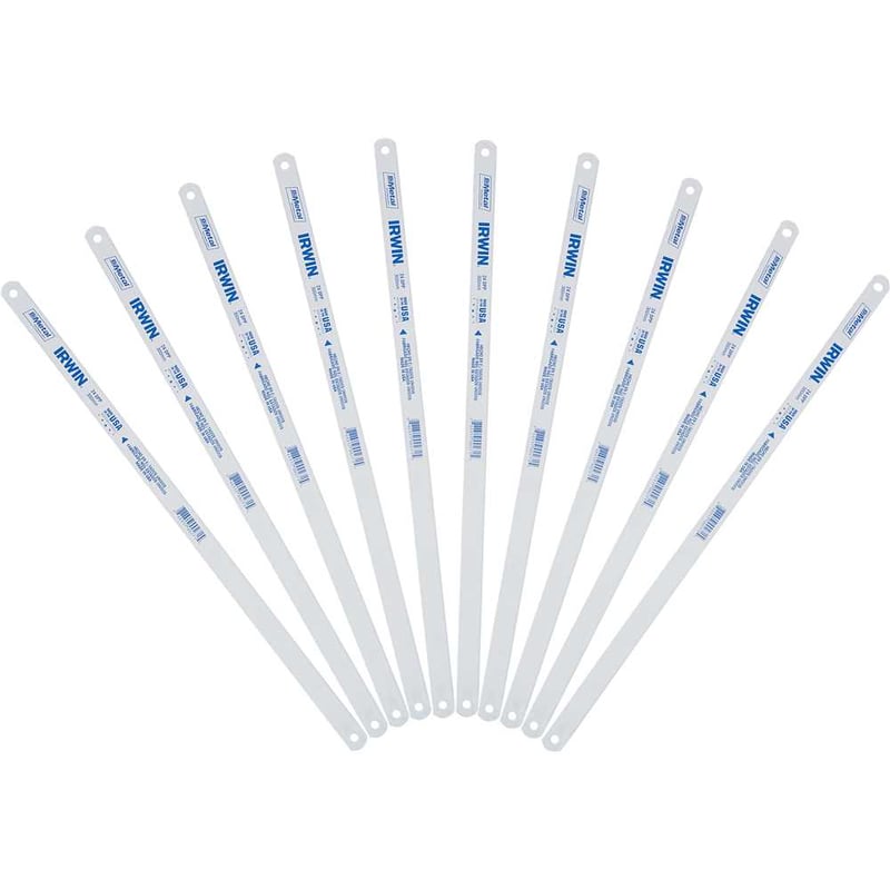 Lâmina para serra manual 12" x 1/2", com 24 dentes, bimetálica, com 10 peças, IRTH14034