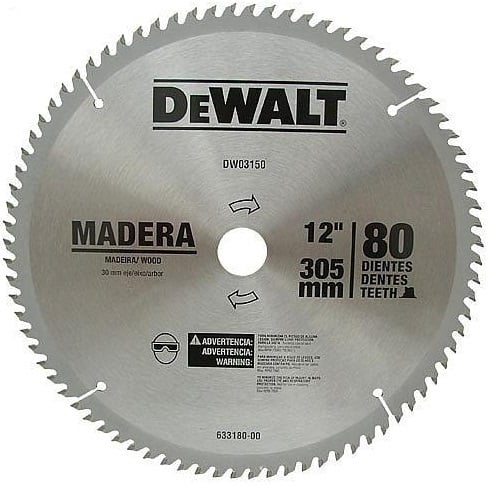 Lâmina de serra circular com dentes de metal duro/vídea, 305 mm x 30 mm, 80 dentes